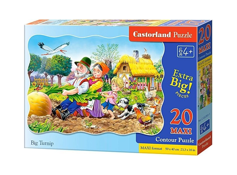 CASTORLAND Puzzle O veľkej repe MAXI 20 dielikov