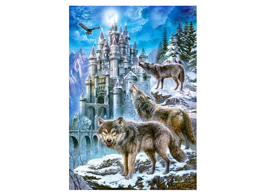 CASTORLAND Puzzle Vlci pri zámku 1500 dielikov