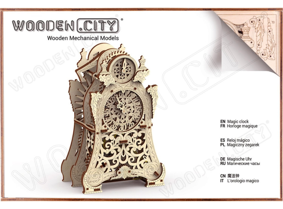 WOODEN CITY 3D puzzle Kúzelné hodiny 149 dielov