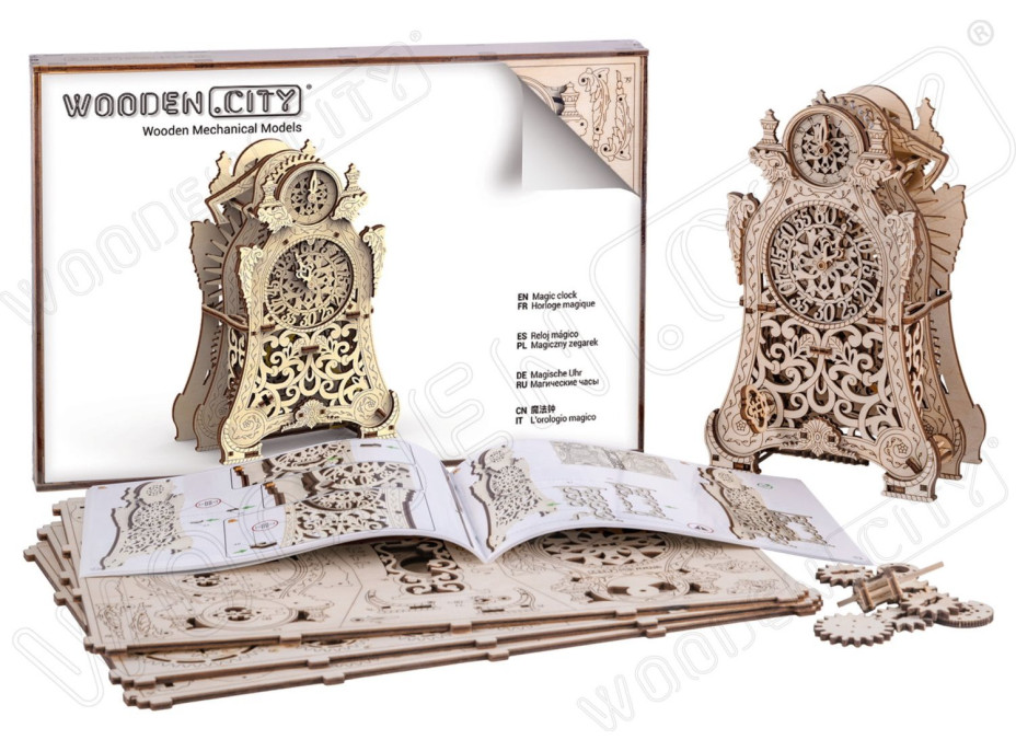 WOODEN CITY 3D puzzle Kúzelné hodiny 149 dielov