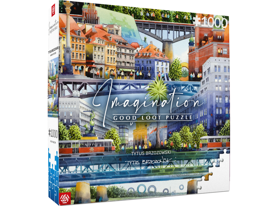 GOOD LOOT Puzzle Imagination: Tytus Brzozowski - Warsaw bridges 1000 dielikov