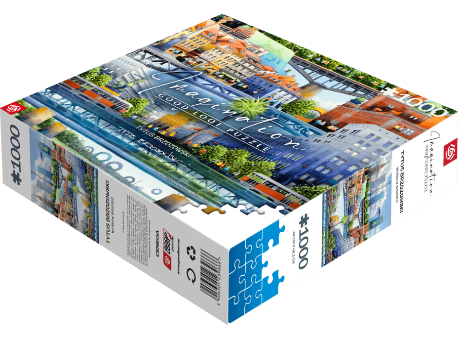 GOOD LOOT Puzzle Imagination: Tytus Brzozowski - Warsaw bridges 1000 dielikov