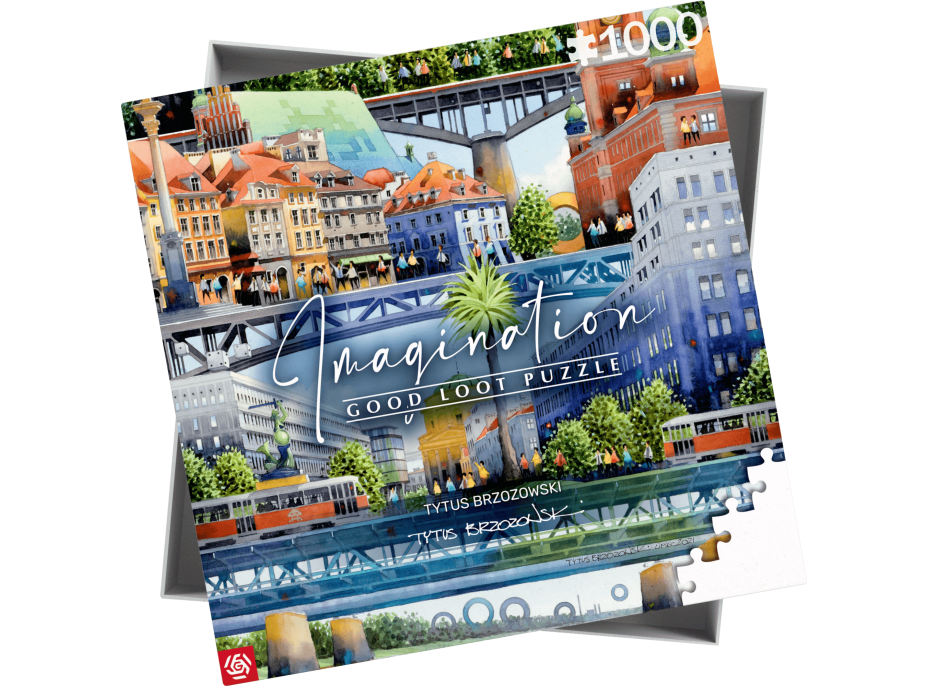 GOOD LOOT Puzzle Imagination: Tytus Brzozowski - Warsaw bridges 1000 dielikov