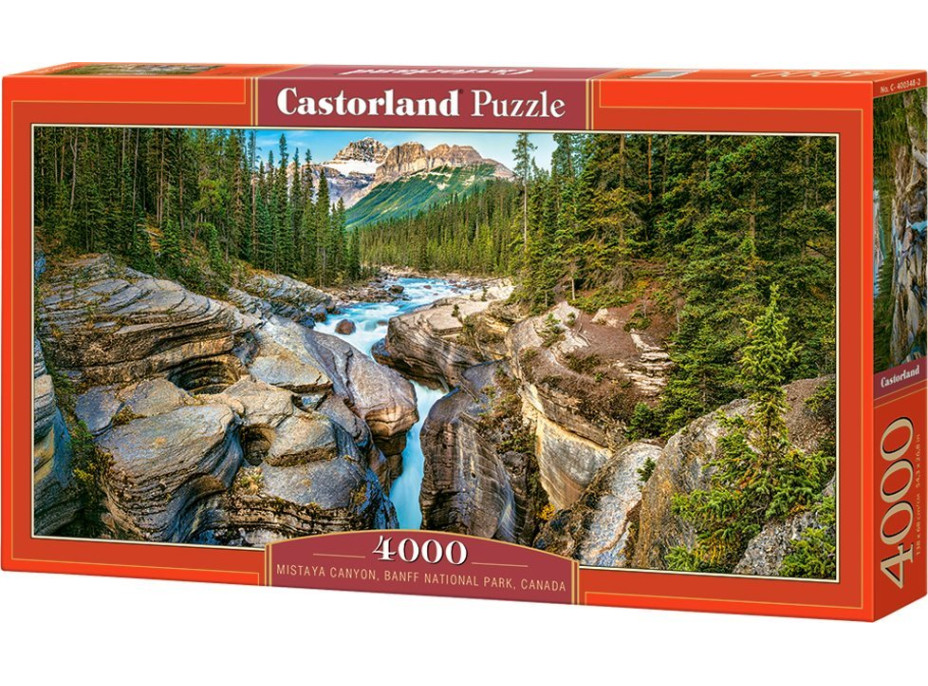 CASTORLAND Puzzle Kaňon Mistaya, Národný park Banff, Kanada 4000 dielikov