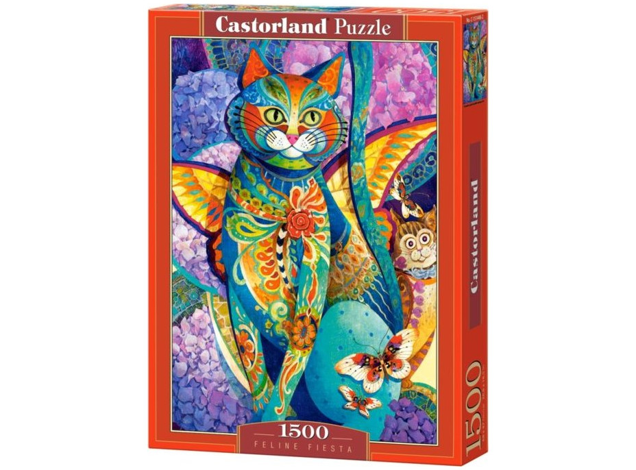 CASTORLAND Puzzle Maľovaná mačka 1500 dielikov