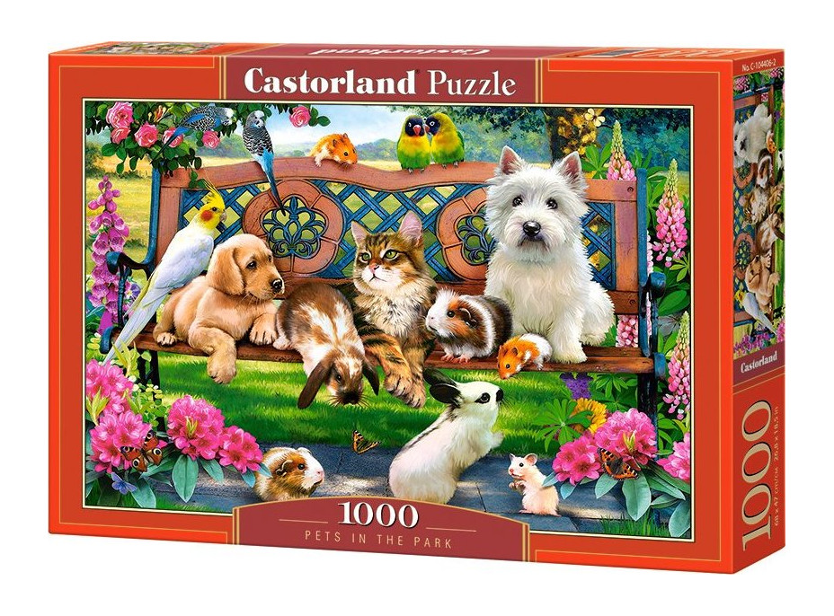 CASTORLAND Puzzle Maznáčikovia v parku 1000 dielikov