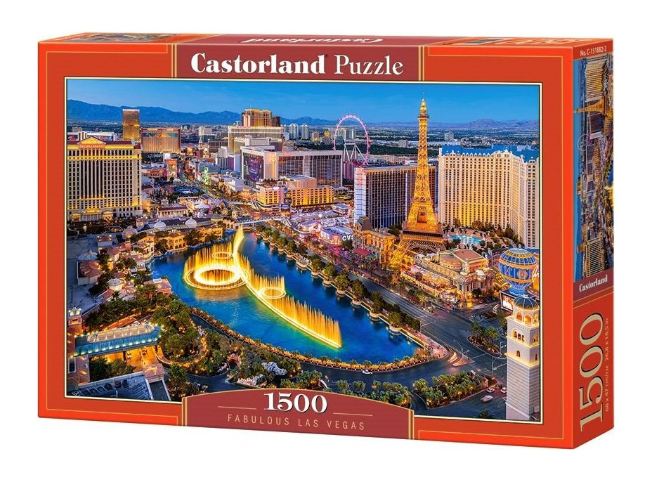 CASTORLAND Puzzle Báječné Las Vegas 1500 dielikov