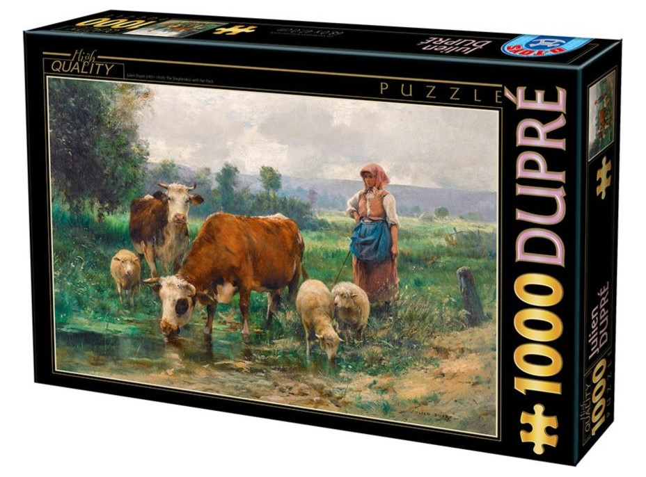 D-TOYS Puzzle Pasačka so stádom 1000 dielikov