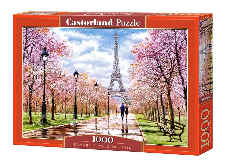 CASTORLAND Puzzle Romantická prechádzka v Paríži 1000 dielikov