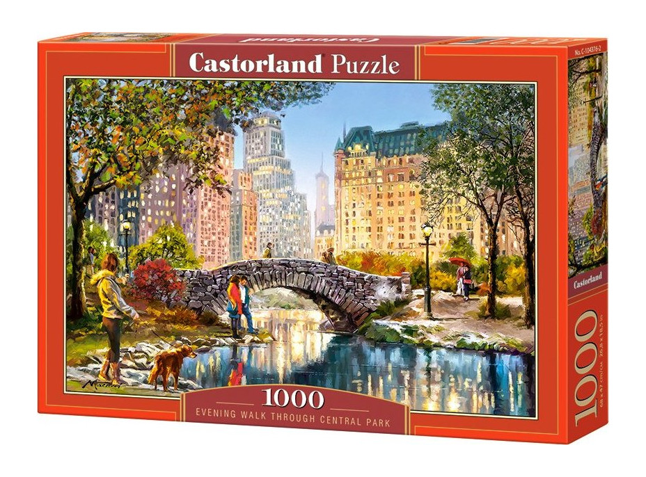 CASTORLAND Puzzle Večerná prechádzka v Central Parku 1000 dielikov