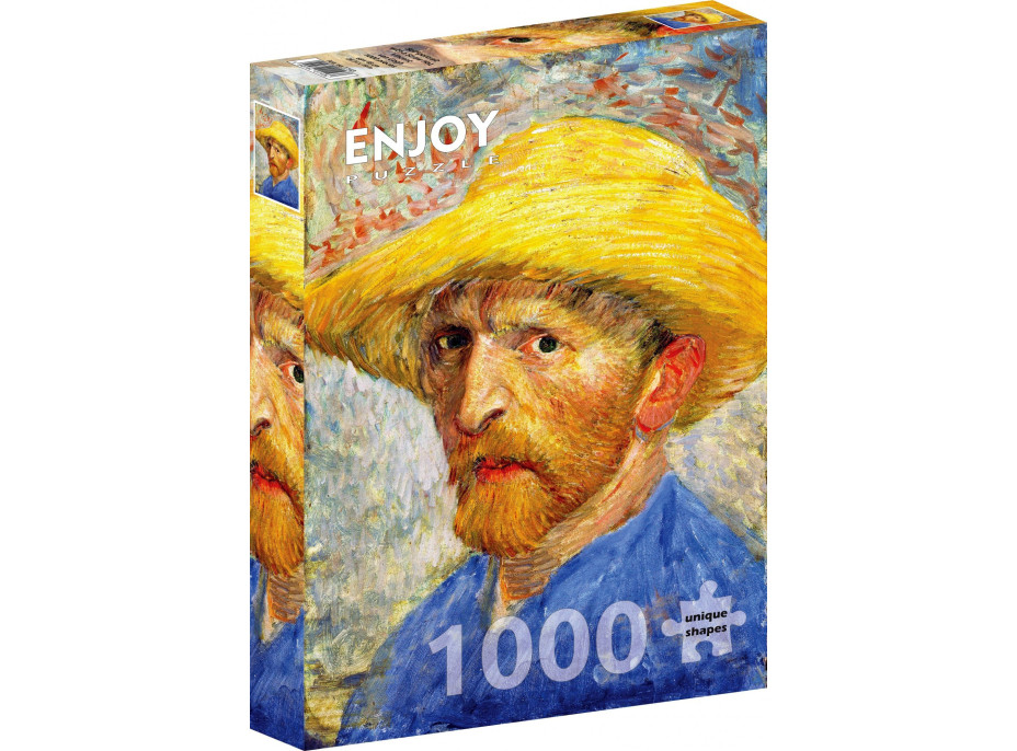 ENJOY Puzzle Vincent Van Gogh: Autoportét v slamenom klobúku 1000 dielikov