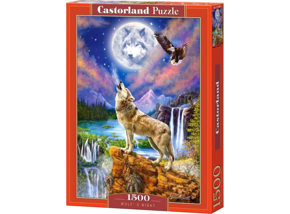 CASTORLAND Puzzle Vlčia noc 1500 dielikov