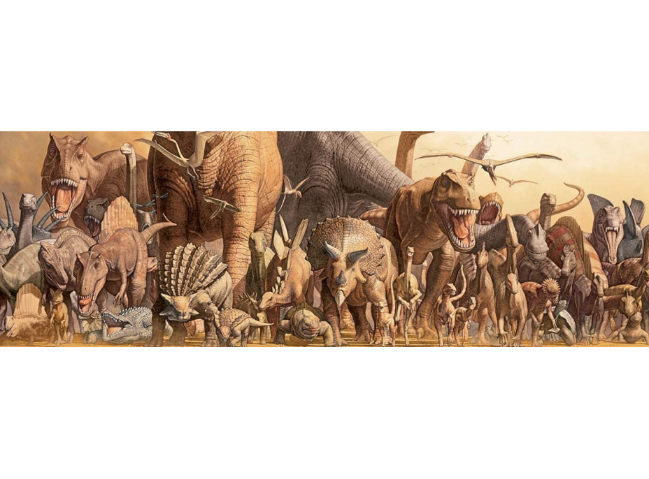 EUROGRAPHICS Panoramatické puzzle Dinosaury 1000 dielikov