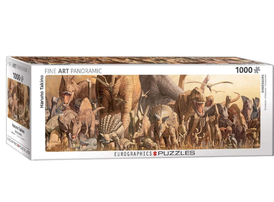 EUROGRAPHICS Panoramatické puzzle Dinosaury 1000 dielikov