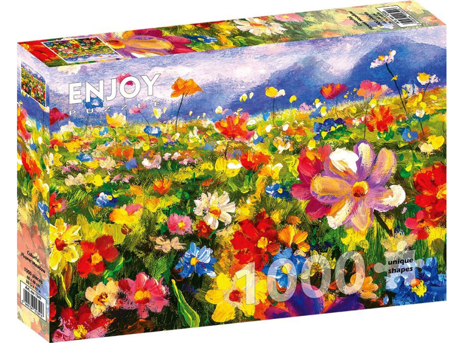 ENJOY Puzzle Farebná kvetinová lúka 1000 dielikov