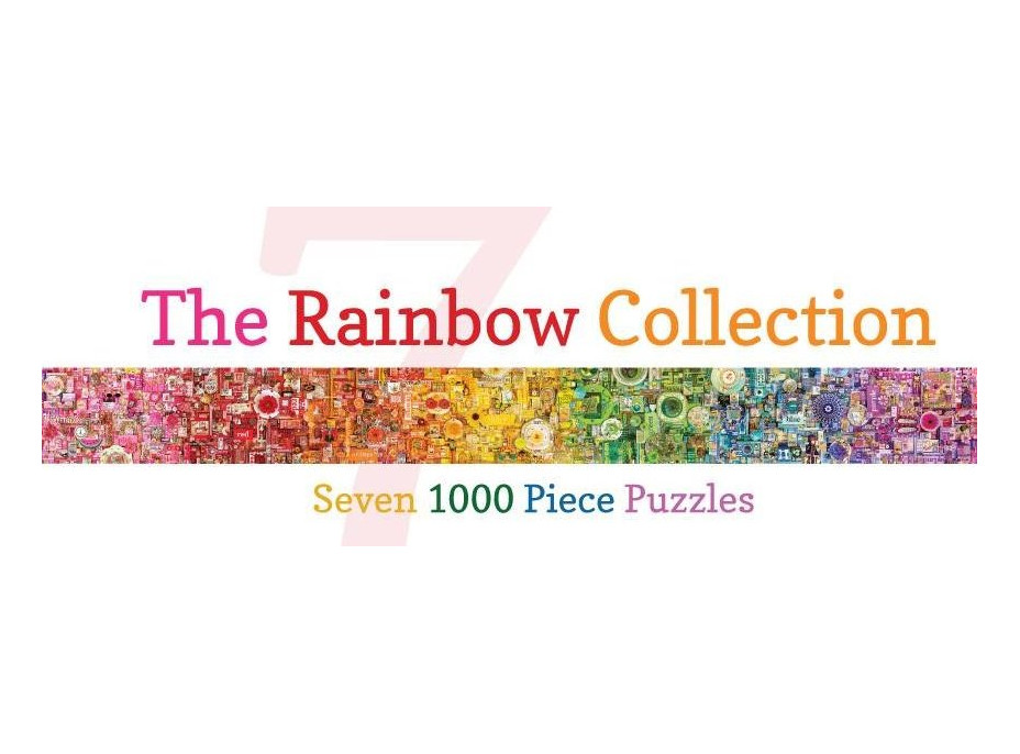 COBBLE HILL Puzzle Farby dúhy: Červená 1000 dielikov