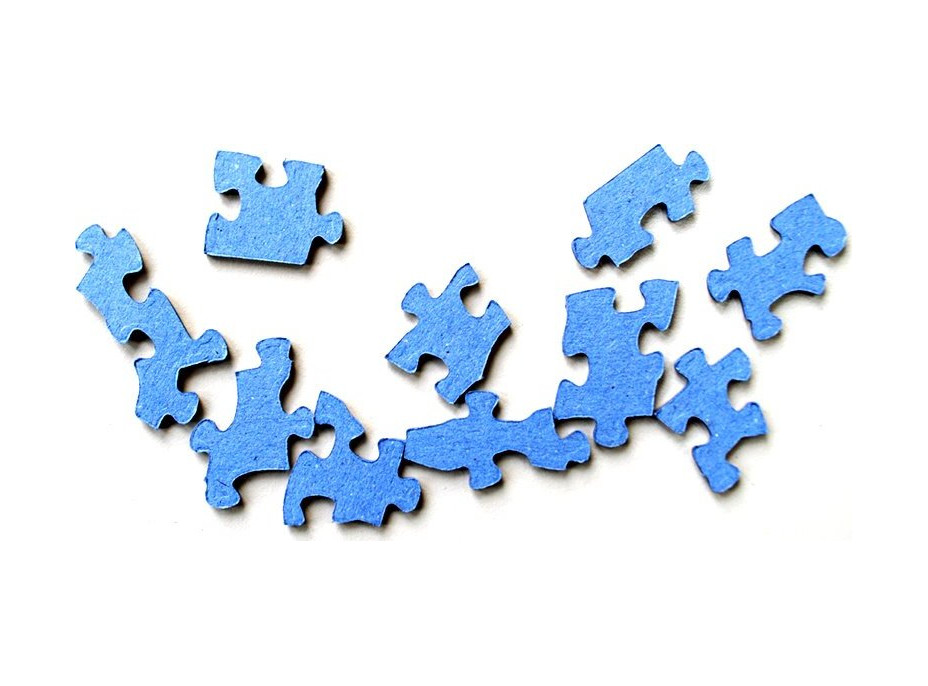 COBBLE HILL Puzzle Farby dúhy: Modrá 1000 dielikov