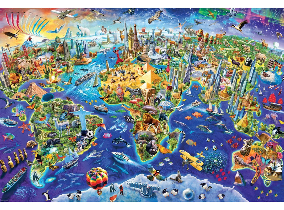 EUROGRAPHICS Puzzle Bláznivý svet 2000 dielikov