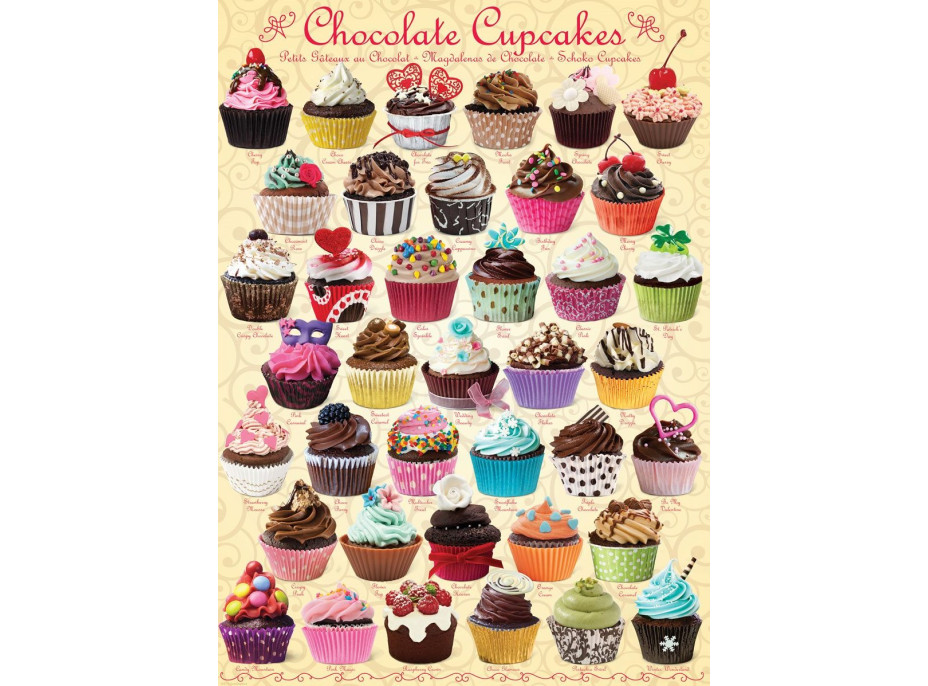 EUROGRAPHICS Puzzle Čokoládové tortičky (Cupcakes) 1000 dielikov