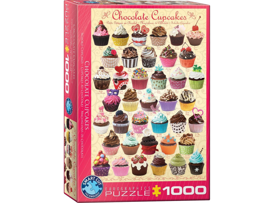 EUROGRAPHICS Puzzle Čokoládové tortičky (Cupcakes) 1000 dielikov