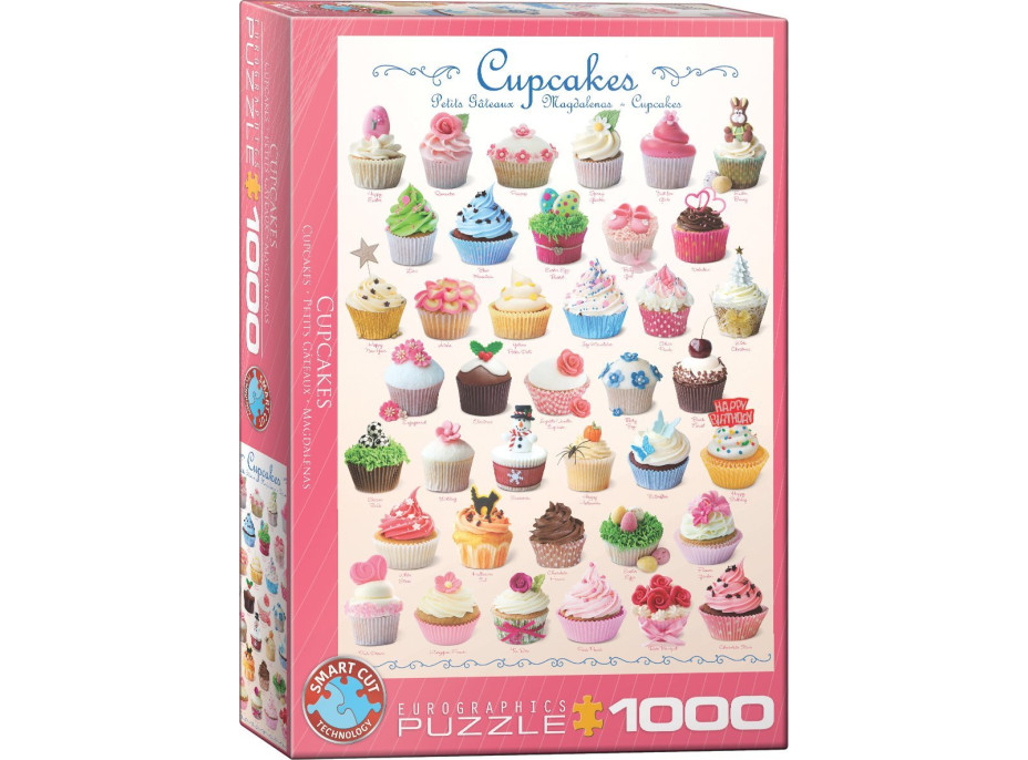 EUROGRAPHICS Puzzle Tortičky (Cupcakes) 1000 dielikov