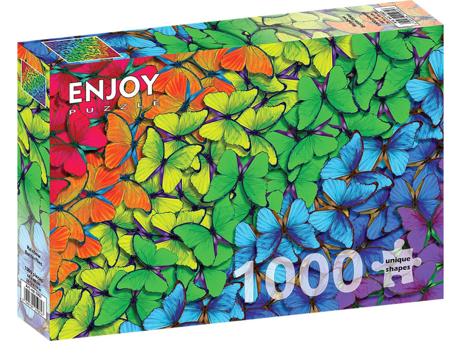 ENJOY Puzzle Dúhoví motýlikovia 1000 dielikov