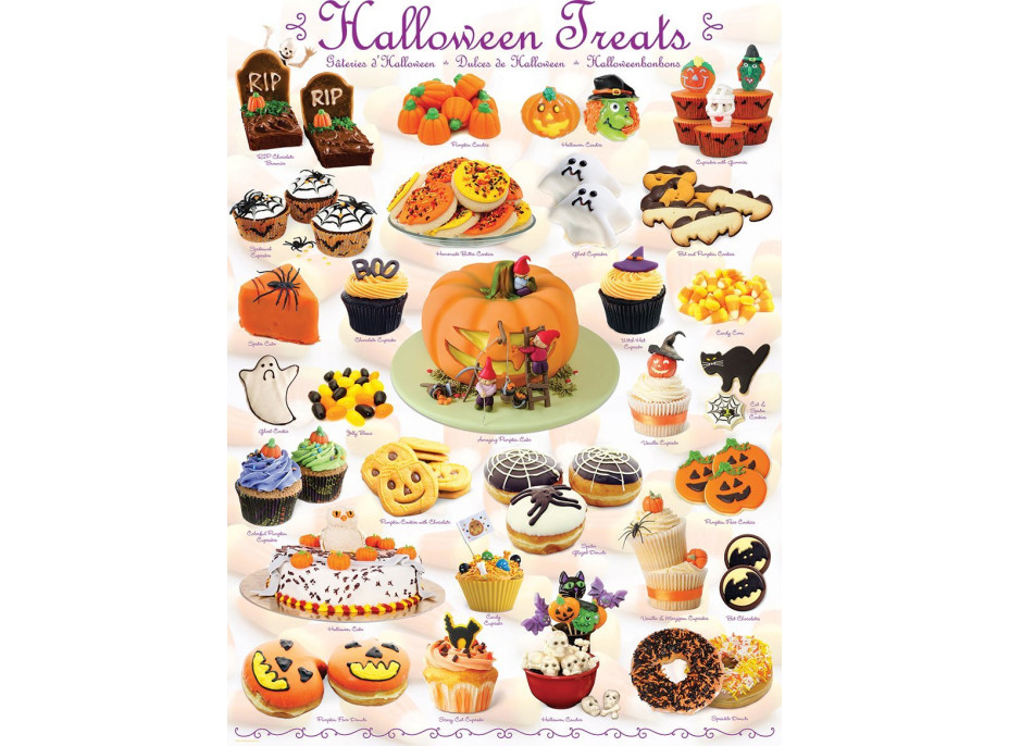 EUROGRAPHICS Puzzle Halloweenske sladkosti 1000 dielikov