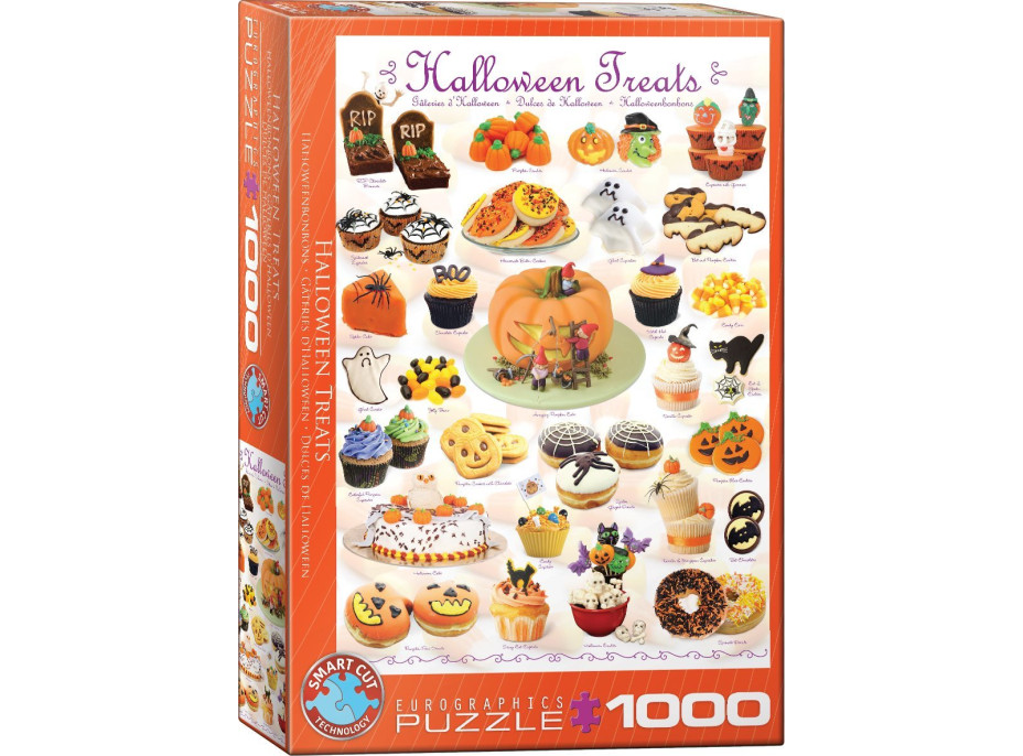 EUROGRAPHICS Puzzle Halloweenske sladkosti 1000 dielikov