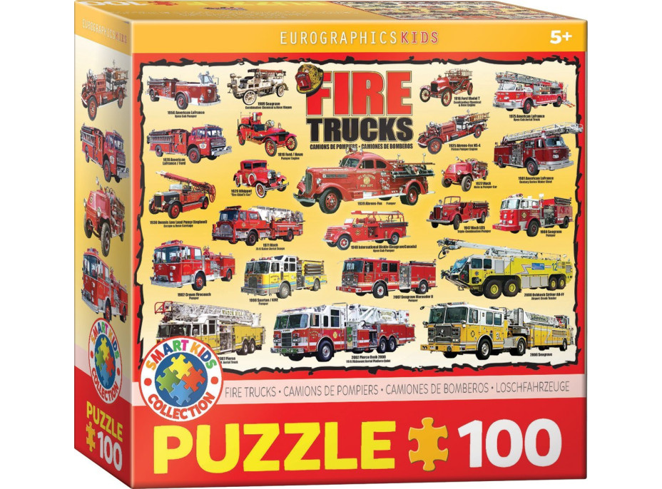 EUROGRAPHICS Puzzle Hasičské autá 100 dielikov