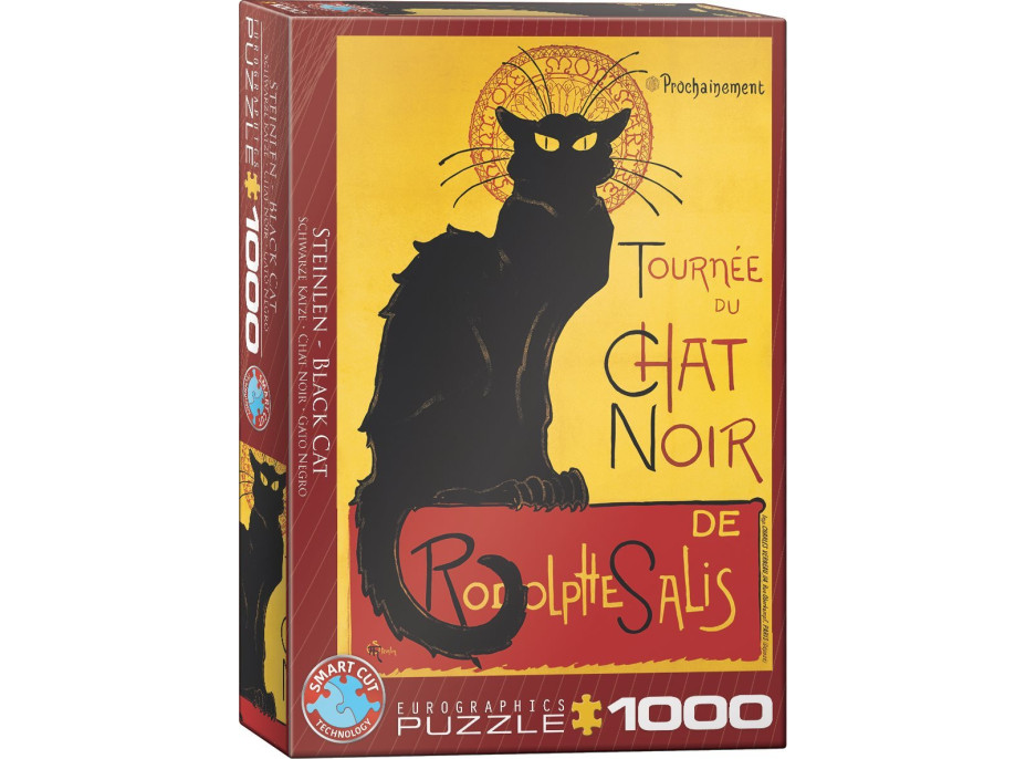 EUROGRAPHICS Puzzle Kabaret Le Chat noir - plagát 1000 dielikov