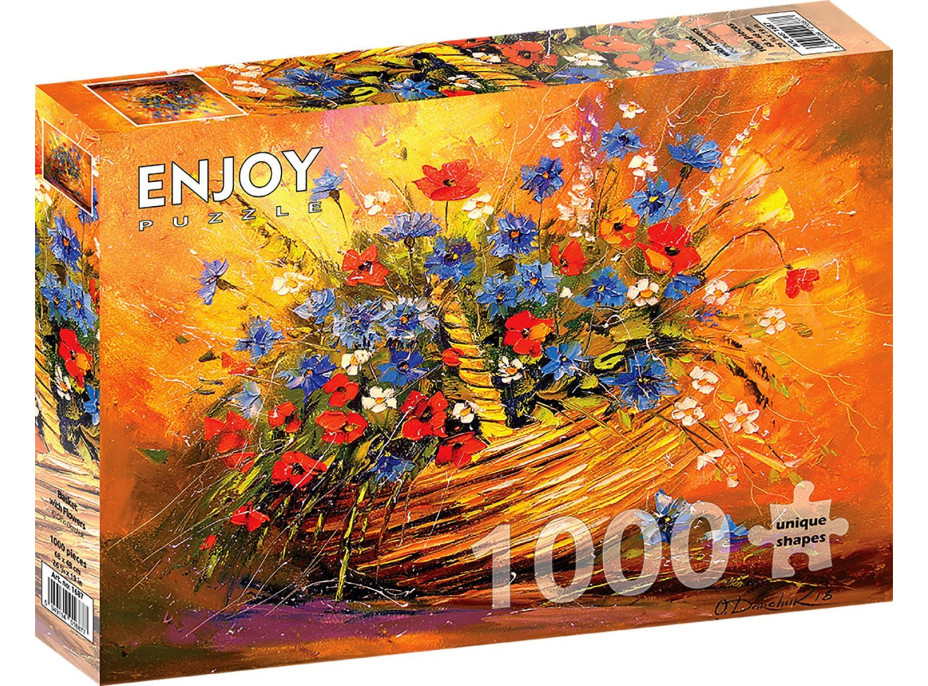 ENJOY Puzzle Košík s kvetmi 1000 dielikov