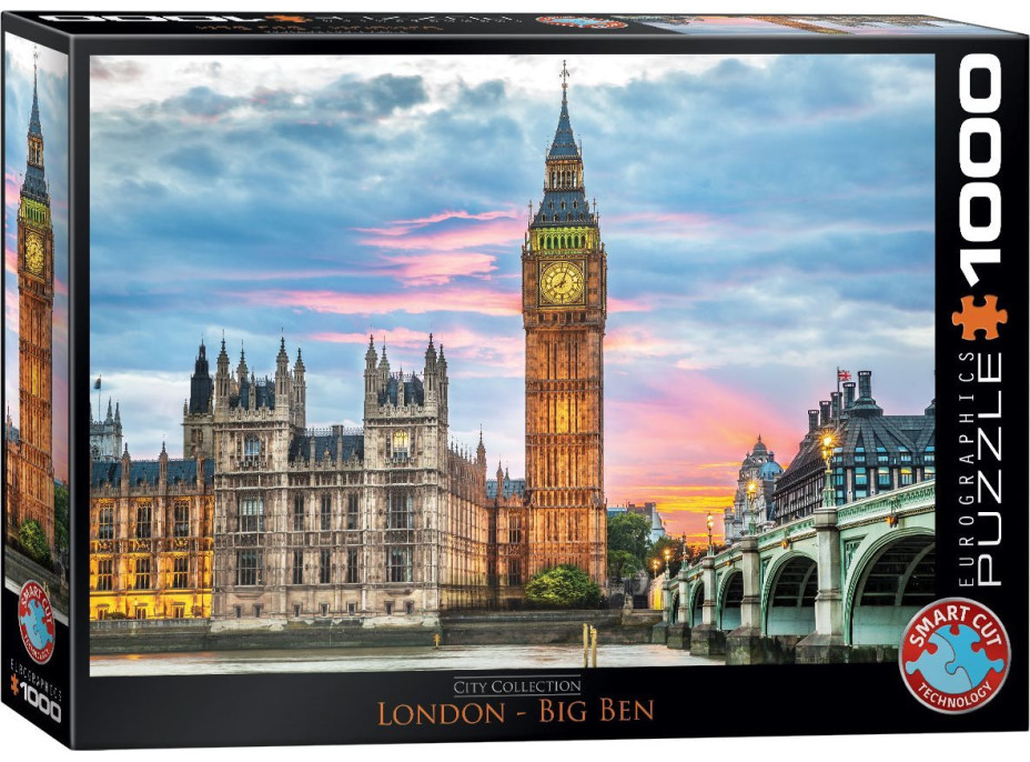 EUROGRAPHICS Puzzle Londýn - Big Ben 1000 dielikov