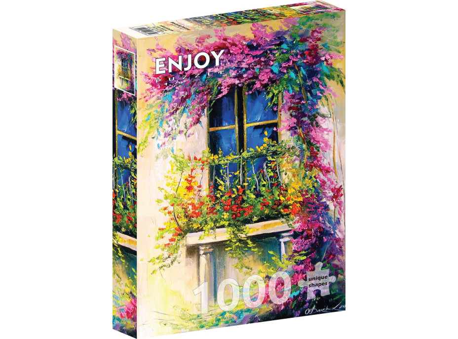 ENJOY Puzzle Rozkvitnutý balkón 1000 dielikov