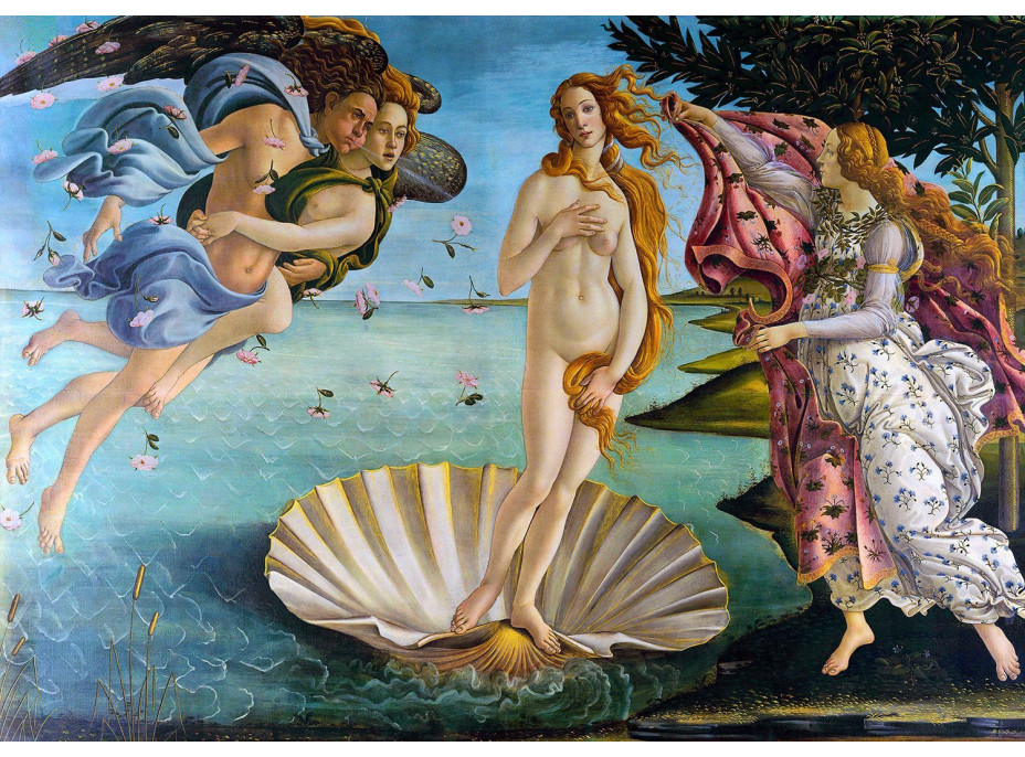 ENJOY Puzzle Sandro Botticelli: Zrodenie Venuše 1000 dielikov