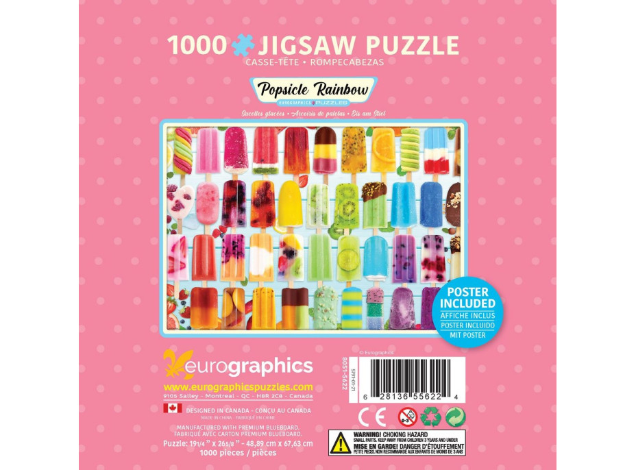 EUROGRAPHICS Puzzle v plechovej krabičke Nanuková dúha 1000 dielikov