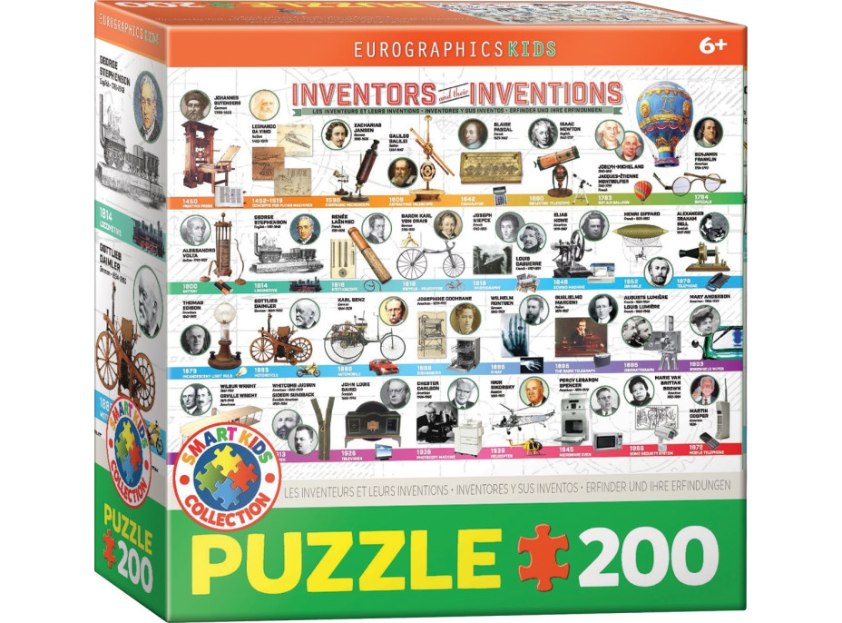 EUROGRAPHICS Puzzle Veľké vynálezy 200 dielikov