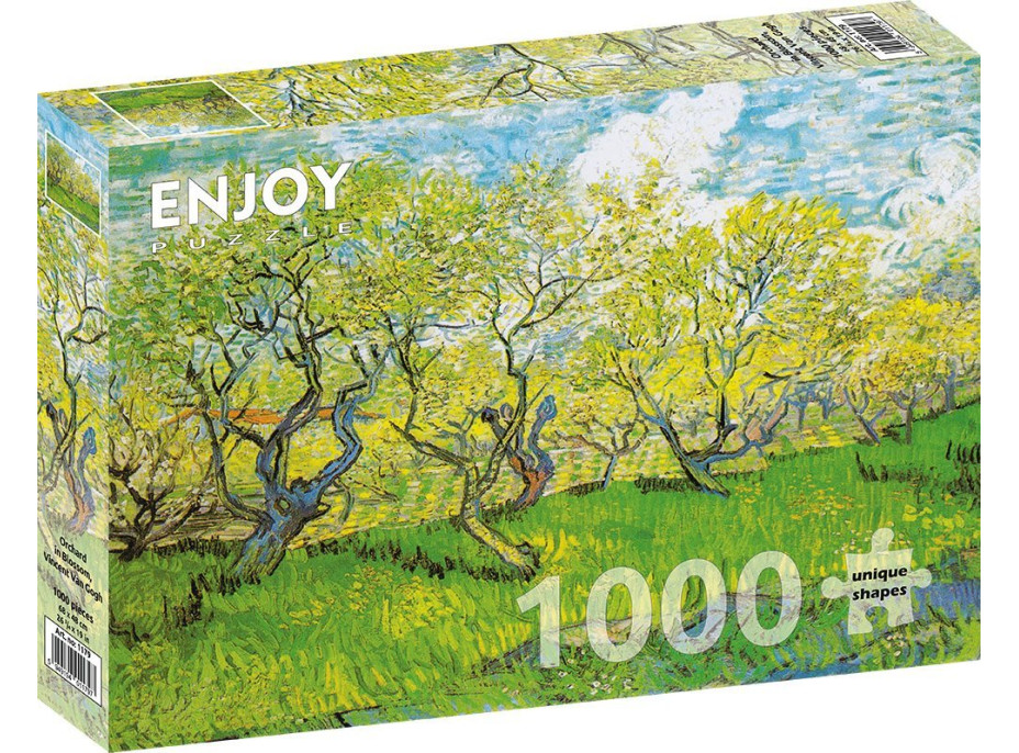 ENJOY Puzzle Vincent Van Gogh: Kvitnúce sad 1000 dielikov