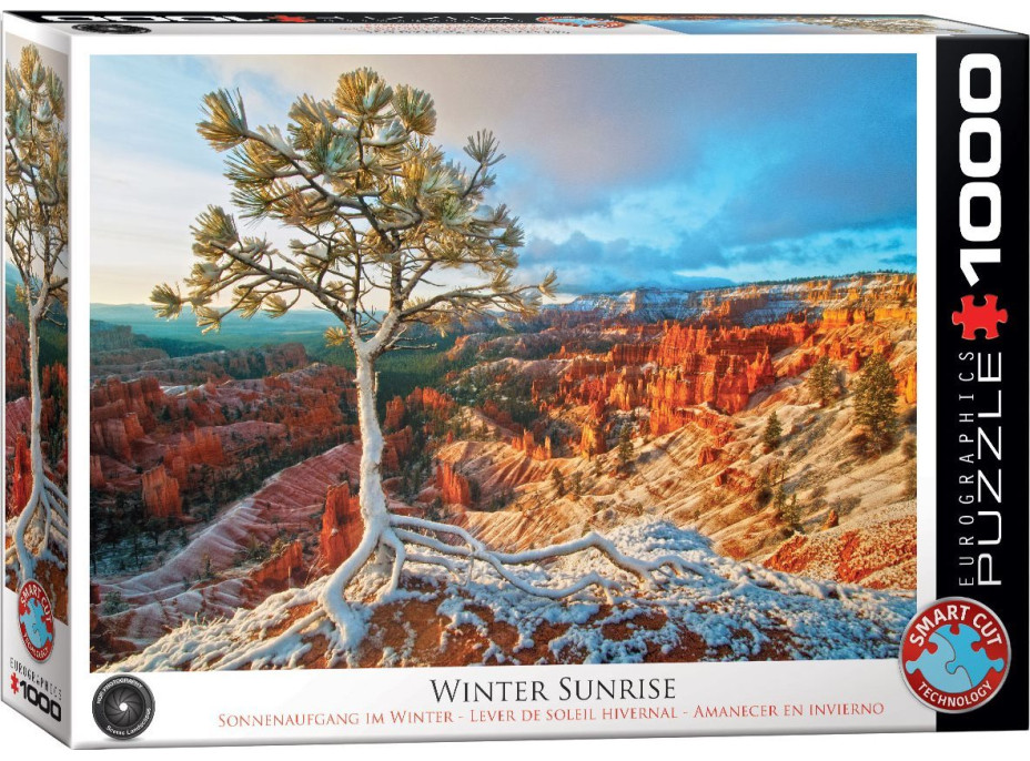 EUROGRAPHICS Puzzle Zimné svitanie, Bryce Canyon (HDR) 1000 dielikov