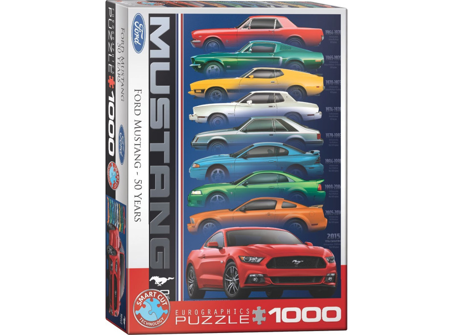 EUROGRAPHICS Puzzle 50 rokov Fordu Mustang 1000 dielikov