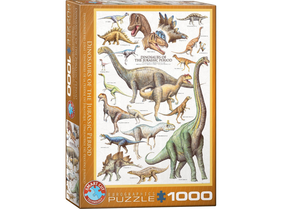 EUROGRAPHICS Puzzle Dinosaury z jurského obdobia 1000 dielikov