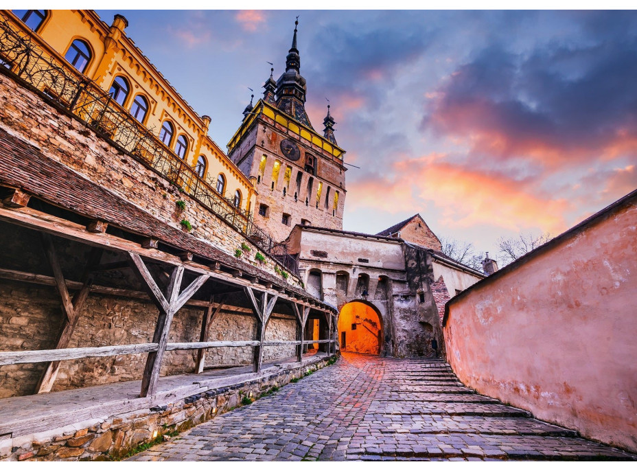 ENJOY Puzzle Hodinová veža, Sighisoara, Rumunsko 1000 dielikov