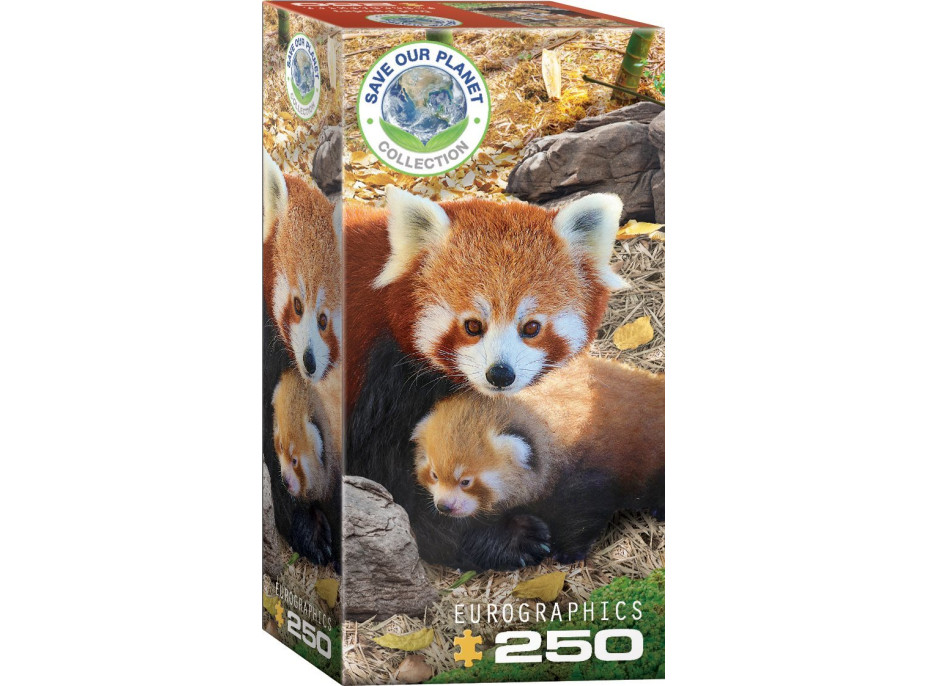 EUROGRAPHICS Puzzle Save Our Planet: Pandy červené XL 250 dielikov