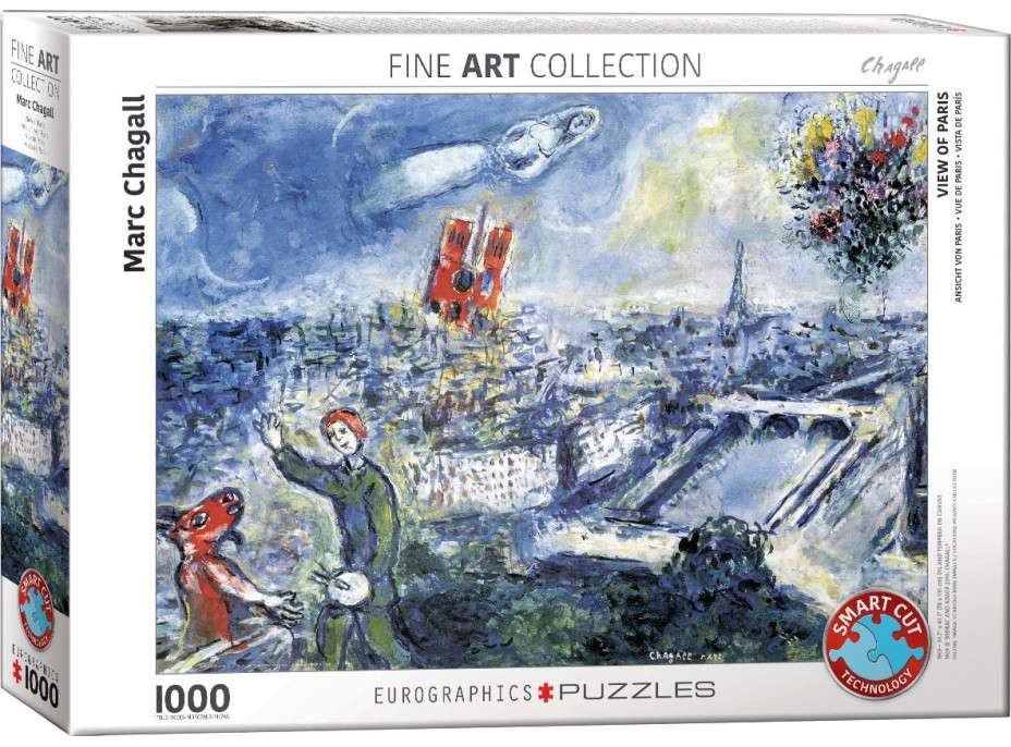 EUROGRAPHICS Puzzle Pohľad na Paríž 1000 dielikov