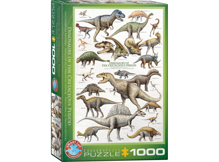 EUROGRAPHICS Puzzle Svet dinosaurov: Krieda 1000 dielikov