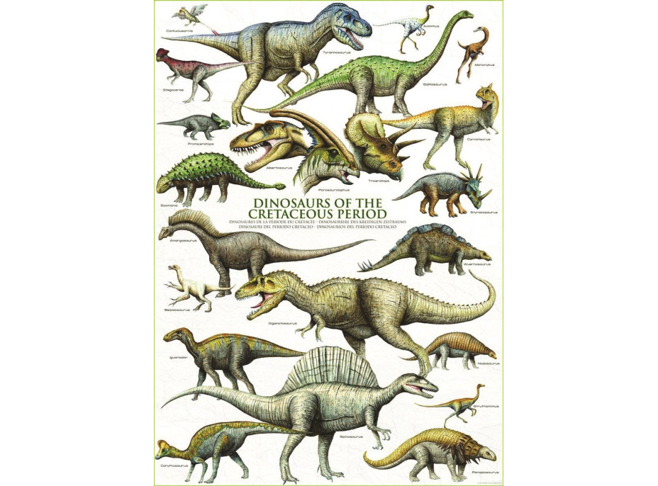 EUROGRAPHICS Puzzle Svet dinosaurov: Krieda 1000 dielikov