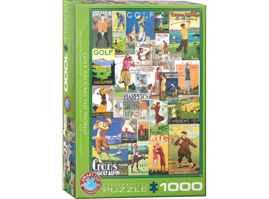 EUROGRAPHICS Puzzle Svetový golf 1000 dielikov