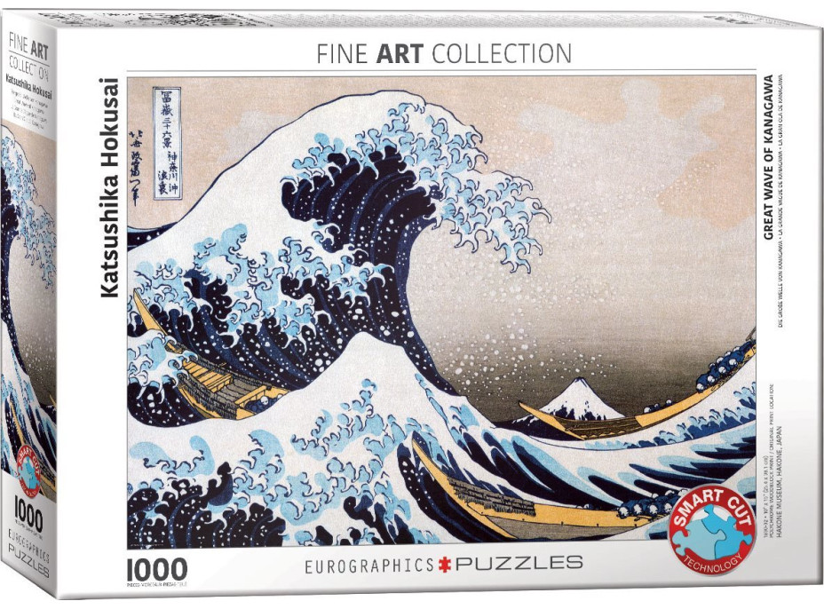 EUROGRAPHICS Puzzle Veľká vlna Kanagawa 1000 dielikov