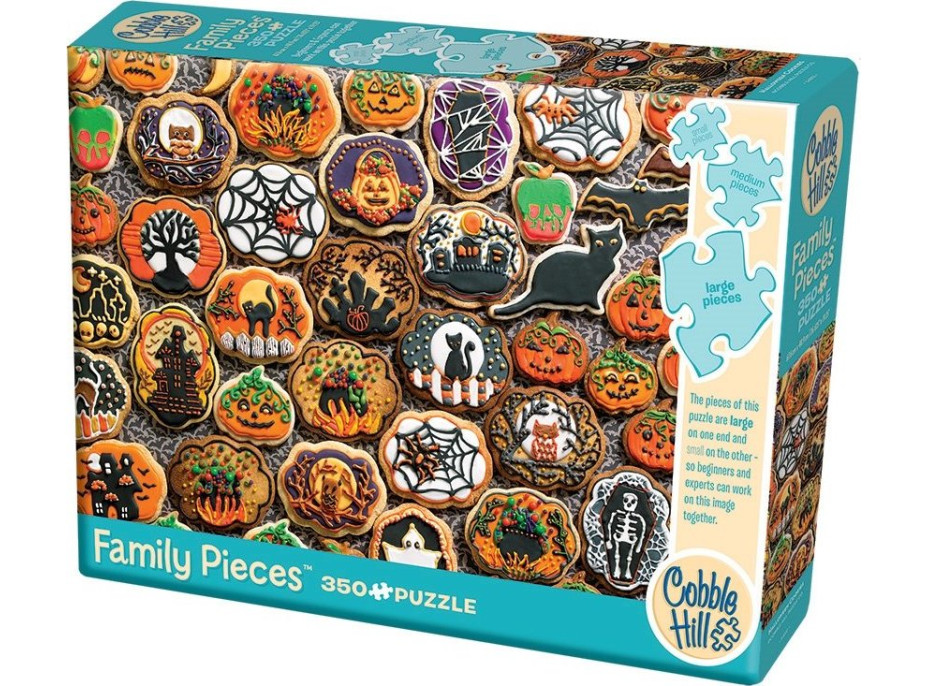 COBBLE HILL Rodinné puzzle Halloweenské perníčky 350 dielikov