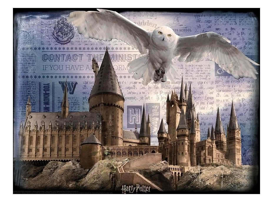 PRIME 3D Puzzle Harry Potter: Rokfortská škola čiar a kúziel 3D 500 dielikov