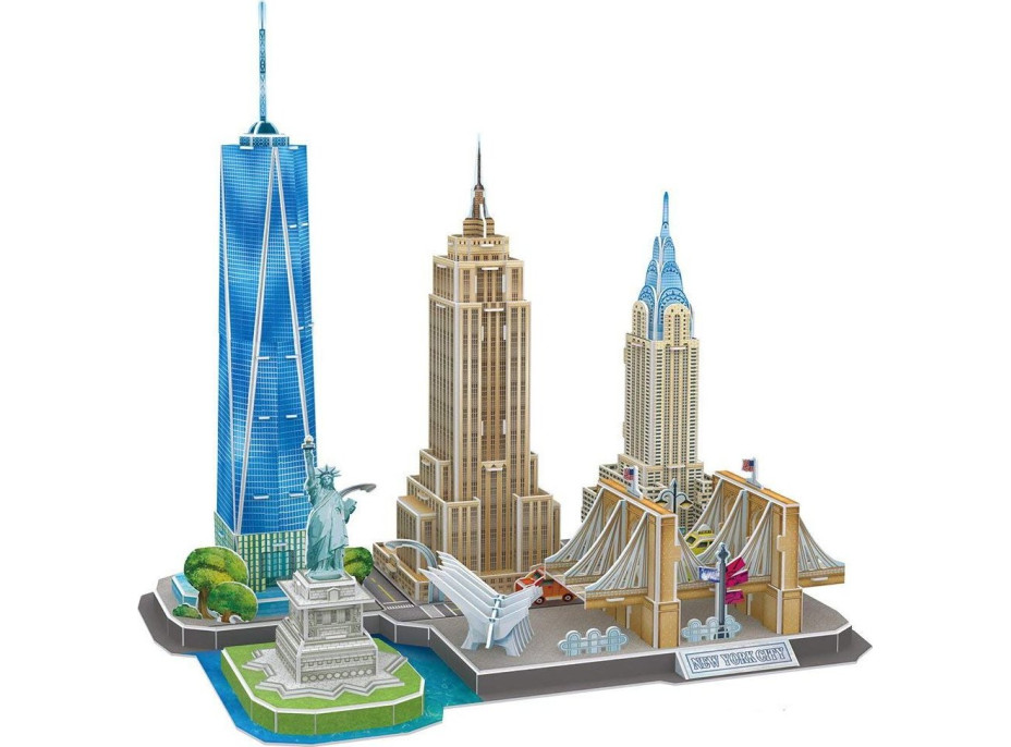 CUBICFUN 3D puzzle CityLine panorama: New York 123 dielikov